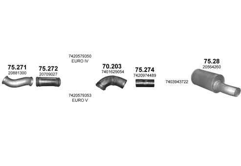 POLMOSTROW 08567 Глушитель PLATINIK 154-357