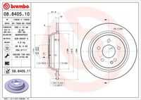 BREMBO 08840511 Диск тормозной