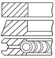 GOETZE 08-990100-00 Кольца поршневые! d79.5x1.75x2x3 STD (1) Audi, VW 1.9D <99