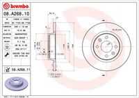 BREMBO 08A26811 Диск тормозной