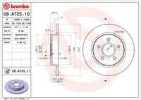 BREMBO 08.A725.10 Тормозной диск