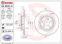 BREMBO 08B34841 Тормозной диск