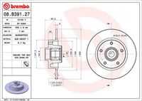 BREMBO 08B39127 Brake Disc