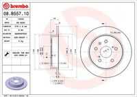 BREMBO 08B55710 Диск тормозной задний