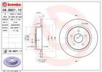 BREMBO 08.B601.10 Тормозной диск