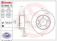 BREMBO 08.B829.10 Диск тормозной задний! Renault Master, Opel Movano, Nissan NV400 2.3DCi 10>