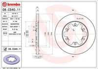 BREMBO 08.C540.11 Диск тормозной