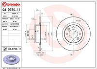 BREMBO 08D75011 Brake Disc