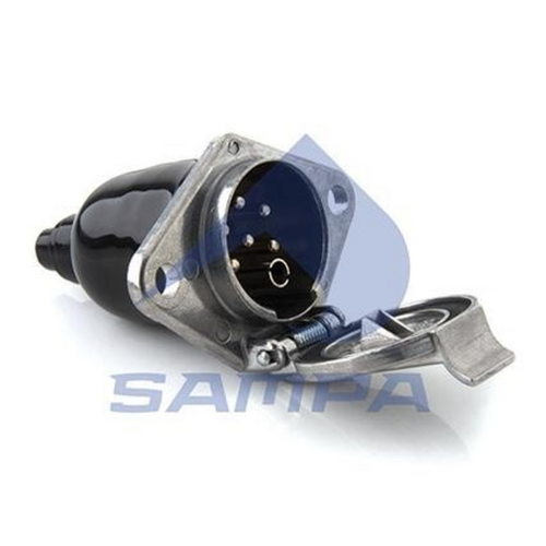 SAMPA 095015 Розетка 7/6. метал, соед. резьбовое, 24V, Typ S, ISO3731 EuropaS