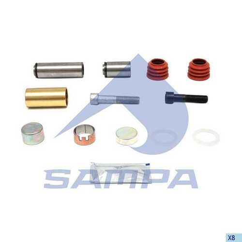 SAMPA 095.598 Ремкомплект диcк. тормоза! 13 (мр)напр.114/64,втулка мет H20,винты85/70,пыльн. крsn7/sk7 Scania,SAF