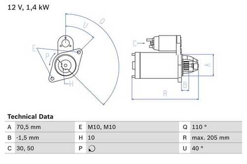 BOSCH 0 986 025 960 Стартер! Ford Kuga/Mondeo/S-Max, Volvo S40/S60/S80/V50/V70 2.4/2.5i/T 06>