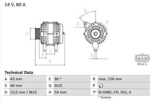 BOSCH 0 986 049 151 Генератор