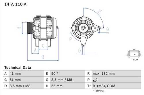 BOSCH 0986080710 Генератор