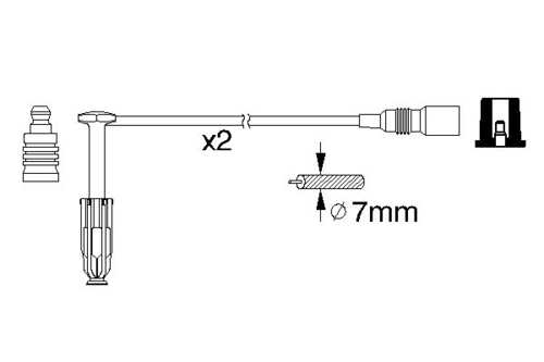 BOSCH 0986356311 Комплект проводов зажигания