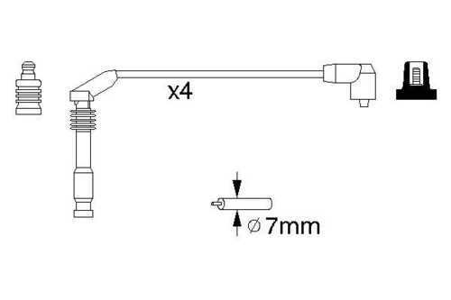 BOSCH 0 986 357 126 Провода высоковольтные