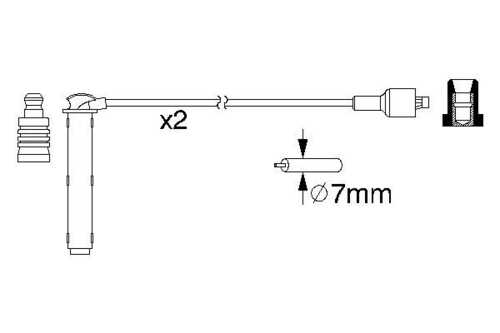 BOSCH 0986357154 Комплект проводов зажигания