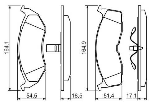 BOSCH 0 986 424 363 GDB1236=447 20=573072B колодки дисковые п. Chrysler Neon 99>/Concorde all 93-04