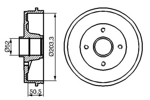 BOSCH 0 986 477 120 Тормозной барабан