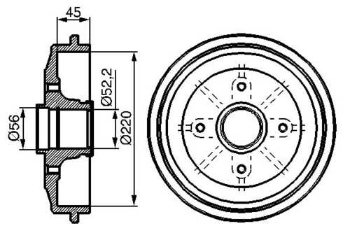 BOSCH 0 986 477 151 Beben hamulcowy