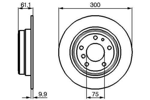 BOSCH 0986478321 Тормозной диск