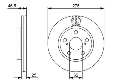 BOSCH 0986479428 0 986 479 428 диск тормозной передний! Toyota Rav 4 Iii 2.0VVT-i/2.2D-4D/D-Cat 03.06>;Катушка зажигания