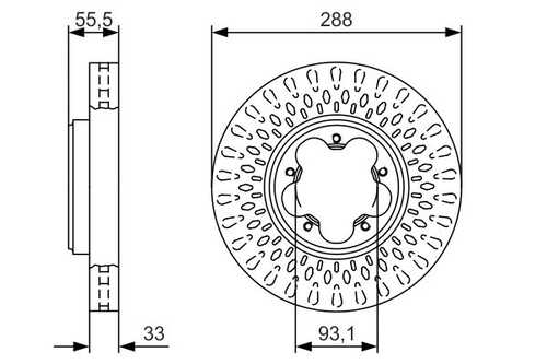 BOSCH 0 986 479 A49 Тормозной диск