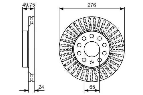 BOSCH 0986479C47 Тормозной диск