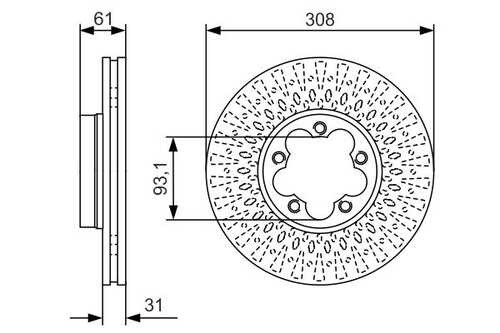 BOSCH 0 986 479 C99 Тормозной диск