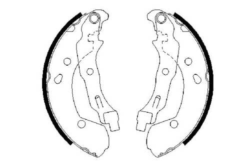 BOSCH 0986487668 Комплект тормозных колодок