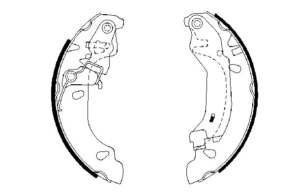BOSCH 0986487669 0 986 487 669 колодки барабанные! Fiat Panda 1.1/1.2/1.3JTD 03>