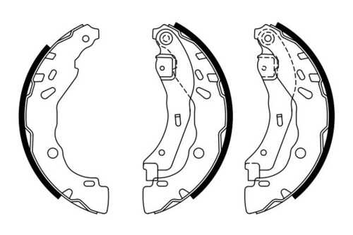 BOSCH 0986487940 0 986 487 940 колодки барабанные! Renault Clio 1.2i-1.9DTi с ABS 98>