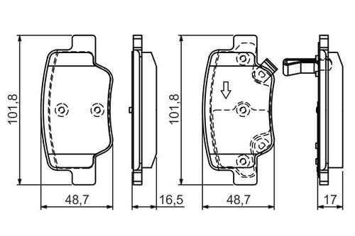 BOSCH 0986494404 0 986 494 404 колодки дисковые з.! Toyota Verso 1.6-2.2i/D-4D 09>