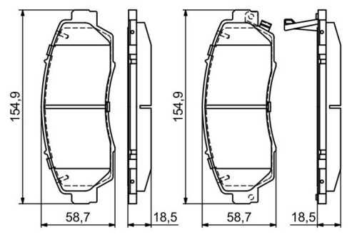 BOSCH 0 986 494 685 Колодки дисковые передние! Honda CR-V 2.0/2.2 07>