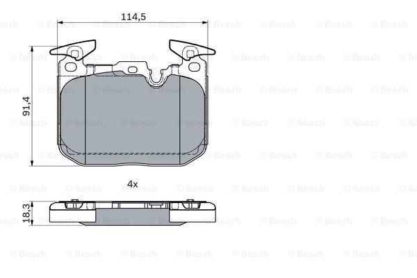 BOSCH 0 986 494 947 Колодки дисковые передние! BMW F20/F21/F30/F31 1.4-2.8/1.6D-2.4D 11>