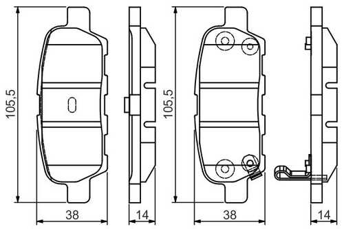 BOSCH 0986495089 0 986 495 089 колодки дисковые задние! Nissan Murano/X-Trail 2.0-3.5 03>