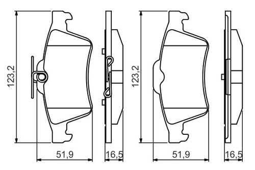 BOSCH 0 986 495 216 Комплект тормозных колодок, дисковый тормоз