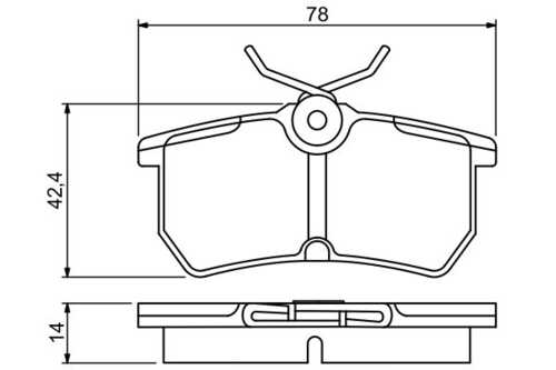 BOSCH 0 986 495 227 Колодки дисковые! задние Ford Focus 1.4i-2.0i/1.8TD 98>