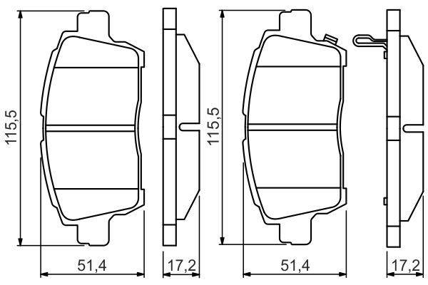 BOSCH 0986495242 0 986 495 242 колодки дисковые передние! Toyota Yaris 1.0i-1.5i/1.4D 99>/Celica 1.8i 99>