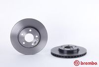 BREMBO 09.8680.11 Диск тормозной передний! с покрытием MB W169/W245 1.5/1.7/2.0/CDi 04>