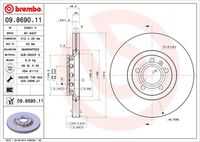 BREMBO 09.8690.11 Диск тормозной передний! Audi A4/A6 1.8-3.0/2.5TDi 97>