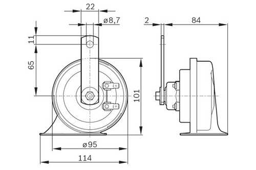 BOSCH 0 986 AH0 501 Звуковой сигнал