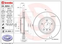 BREMBO 09.8952.11 Диск тормозной передний! BMW E46 3.0 M54/M57 00>