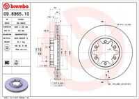 BREMBO 09.8965.10 Диск тормозной передний