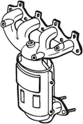 BOSAL 099240 Катализатор HYUNDAI ACCENT 1.5 i 12V (94>00), ACCENT I 1.3 12V (94>00), ACCENT I 1.5 12V (94>00)