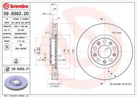 BREMBO 09936321 Диск тормозной