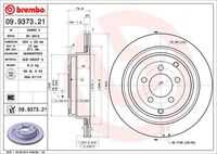 BREMBO 09.9373.21 Диск тормозной