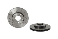 BREMBO 09.9464.2X Диск тормозной передний (перф.) Mazda 3 11> (d=278)