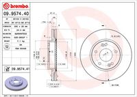 BREMBO 09957441 Диск тормозной