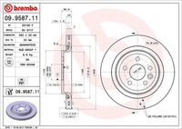 BREMBO 09.9587.11 Тормозной диск