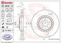 BREMBO 09984811 Диск тормозной передний